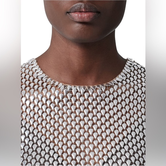 Burberry Sandra Metallic Mesh Top - Picture 3 of 14